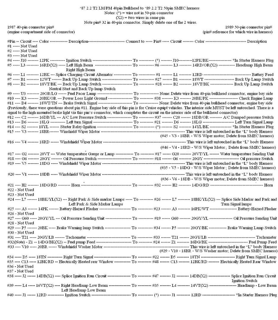 How to: LM/PM to SMEC wiring harness build - Turbo Dodge Forums : Turbo